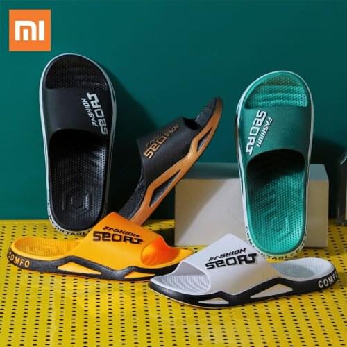Xiaomi Mijia Mens Slippers Male Female Summer Household Non-slip Thick-soled Indoor Home Slides Outdoor Beach Soft Sole Shoes