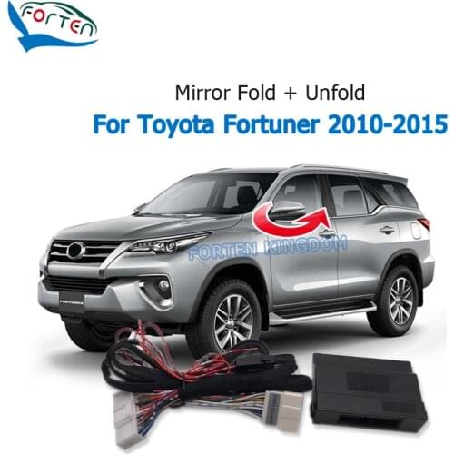 Forten Kingdom Car Side Auto Rear Mirror Folding System Module For Toyota Fortuner 2010-2015 Rear View Mirror Fold Unfold LHD