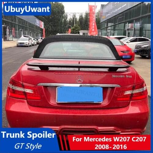 Trunk Spoiler for Mercedes W207 C207 E Class Coupe 2008 - 2016 E200 E250 E300 E320 E350 Real Carbon Fiber / Unpainted Rear Wing