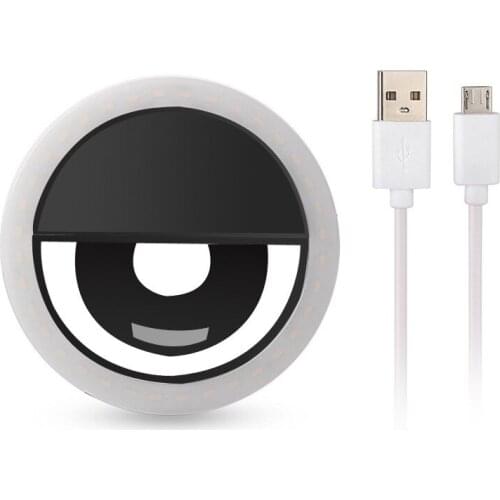 USB charge LED Selfie Ring Light for Iphone Supplementary Lighting Selfie Enhancing Fill Light For Phones