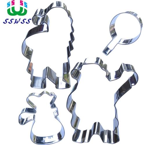 Cloth Bag Lollipop And Father Christmas Shape Cake Decorating Tools,Christmas Presents Cookie Baking Molds,Direct Selling