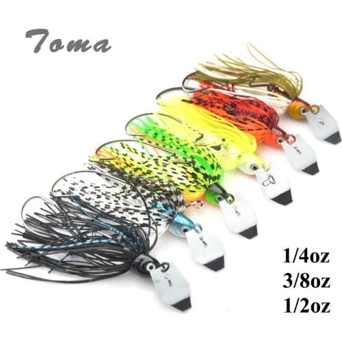 TOMA 3PCS/lot Cheater Swimbaits Spinner Fishing Lures 7g 10g 14g Finesse Chatter Spinnerbait Metal Lure Fishing Bass Bait