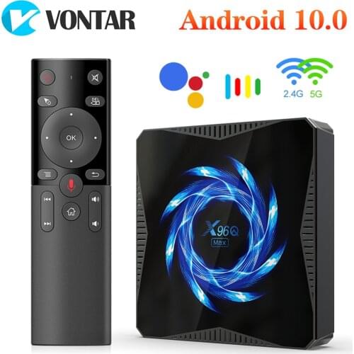 2020 X96Q MAX TV Box Android 10 4GB RAM 32GB Support Dual wifi 6K Google Voice Assistant 4K BT5.0 Google Player YouTube