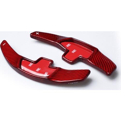 Lengthen Style Red Glass fiber Steering wheel paddle shift Fit For Benz C200L C260L GLC GLE S CLA