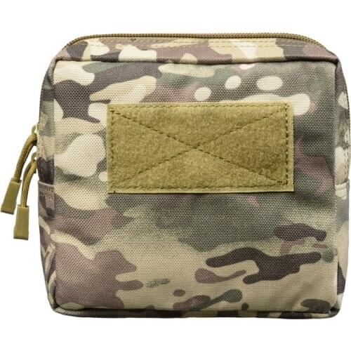 Outdoor 1000D Nylon Military Tactical Waist Bag Multifunctional EDC Molle Tool Zipper Waist Pack Accessory Pouch 1