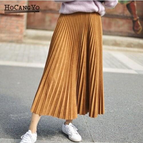 Spring Women White Pleated Skirt Fashion Two Layers Long Midi Suede Skirts for Women Vintage Midi Skirt Faldas Largas Mujer
