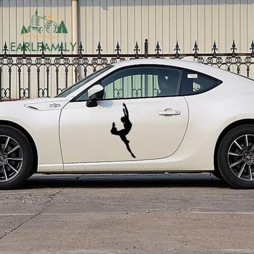 EARLFAMILY 58cm x 41.41cm 2x Dancer Sports (one For Each Side) Car Sticker for Cars Side Truck Window Auto SUV Door Vinyl Decal