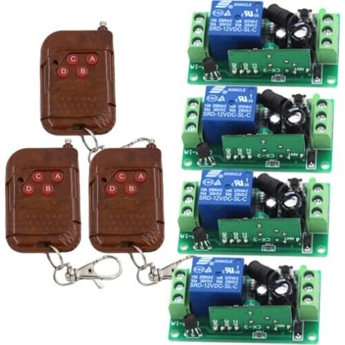 Mini High Quality 1CH RF Wireless Remote Control System / Radio Switch Remote Switch Learning Code Receiver 315/433MHZ