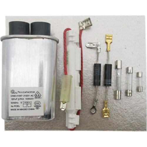 8pcs Standard Microwave Oven Parts High-Voltage Fuse Capacitor Bidirectional High-Voltage Form Of Mica Sheet Accessories