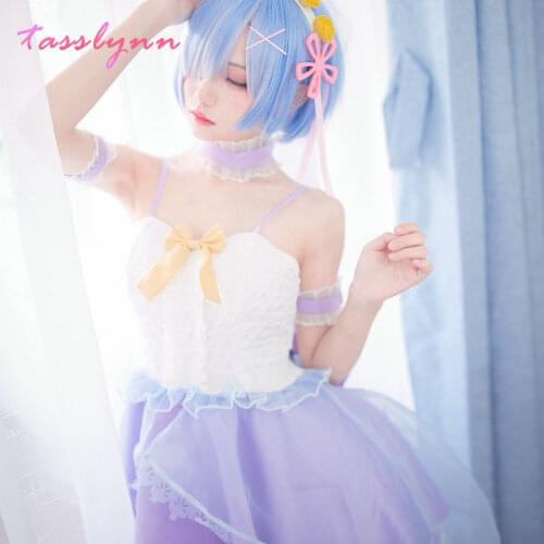Anime Re Zero Clear Rem Cosplay Women Re: Starting Life In A Different World From Zero Cosplay Women Costume Dress Rem