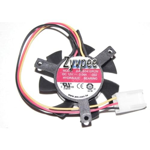 Zyvpee DASB0410R2M -002 12V 0.04A 3 Wires 3 Pins VGA Cooler Fan diameter 36mm hole distance 32mm
