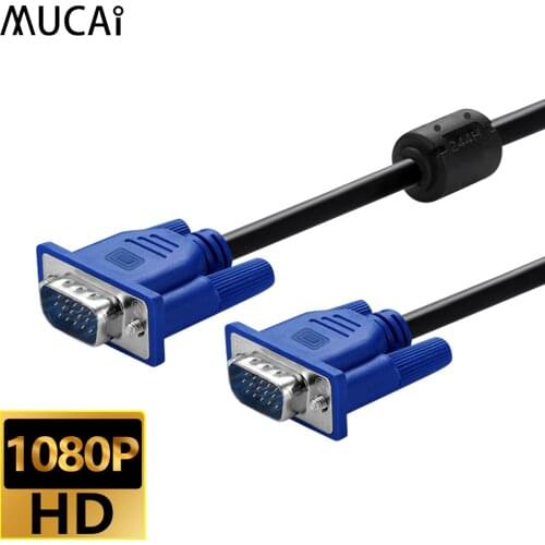 1.5M Computer Monitor VGA to VGA Cable with HDB15 Male to HDB15 Male connector For PC TV Adapter Converte