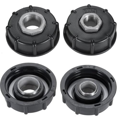 1pc 60mm 1/2" 3/4" Thread IBC Water Tank Adapter Garden Fittings Replacement Plastic For IBC containers Drain Connector