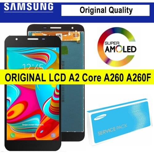 100% Original for Samsung Galaxy A2 Core for Samsung A260 LCD SM-A260F/DS A260F A260G Display Touch Screen Digitizer Assembly