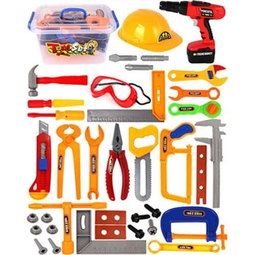 37Pcs/Set baby kids tools toy Repair tool Play House Toys Model For Early Learning Educational Toys Home Plastic Simulation Tool