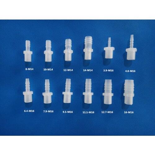 5pcs M14 M16 Outer Thread Pagoda Joint Hose Pagoda Head