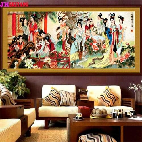 5D DIY Diamond Painting Dream of the Red Chamber Home Decor Embroidery Mosaic Picture Handcraft Kit Large Size j3144