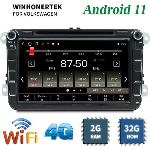 WINHONGTEK Car Radio 2 Din Android 11 Dvd GPS for Skoda/Seat VW Polo Golf 5 6 Passat B7 B6 Tiguan Audio Multimedia Video Player