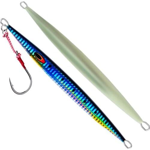 1pcs/bag 80G Metal Casting Jig Light Silicone Bait Wobbler Spinners Multi-color Saltwater Jack Fishing Lure Lot Artificial Bait