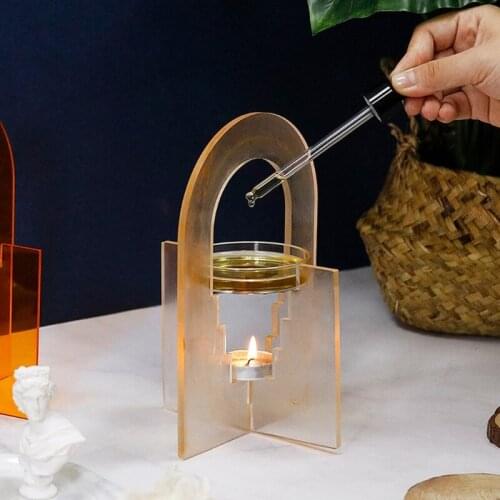 R2LE Aromatherapy Bracket Holder Epoxy Resin Mold Candlestick Casting Silicone Mould