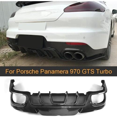 Rear Bumper Diffuser Lip for Porsche Panamera 970 GTS Turbo S Hatchback Facelift 2014-2016 Rear Bumper Diffuser Spoiler
