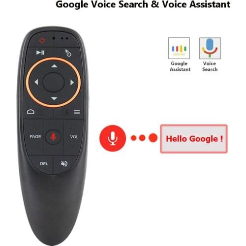 G10 Voice Remote Control 2.4G Wireless Air Mouse Microphone Gyroscope IR Learning for Android tv box T9 H96 Max X96 mini