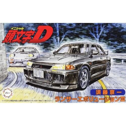 1/24 Fujimi Plastic Assembled Car Model Toy Initial D Lancer Evolution III Sudo Kyichi Static Model DIY Assembled Model Kit18365