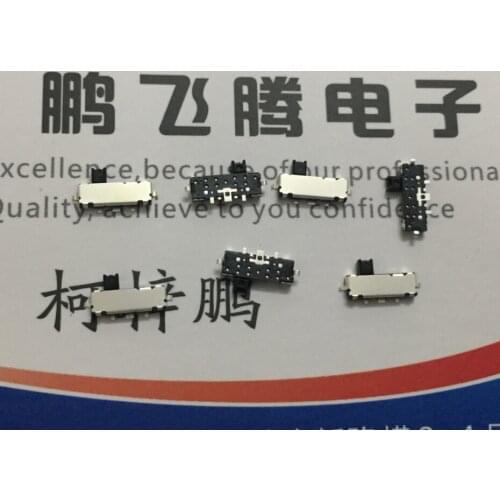 10PCS/lot Imported Japanese ALPS SSAL120100 SMD toggle switch 3/5 foot 2 gear self-reset sliding switch