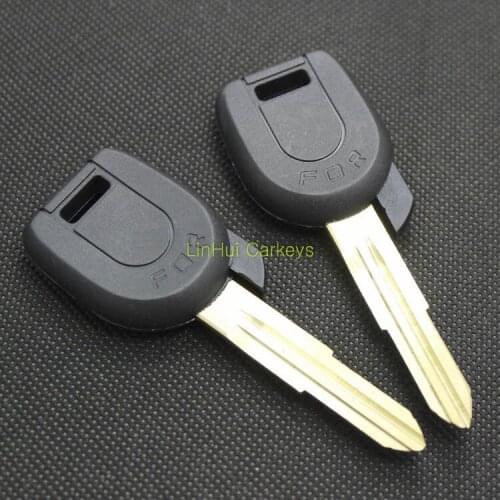 PINECONE for Mitsubishi Pajero V73 Outlander Keys Emergency Car Key Uncut Brass Right Groove Blade MIT11 Straight Key Shell 1PC