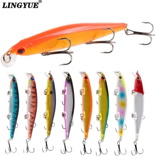 LINGYUE 1PCS Hard Fishing Lure 11cm 13.7g Crankbait Top Water Lures Fishing bait pesca Tuna Lures Minnow Carp bait