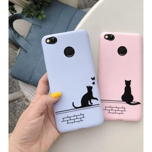 Cute Candy Case For Xiaomi Redmi 4X 4a 5A 5 5plus Redmi Note 3 5A S2 GO Mi A1 Mi5X Soft Silicone Case Matte TPU Back Cover Coque