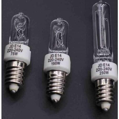 Wholesale!jcd 220V-240v 75W 150w 250W E14 Frosted Screw Special Quartz Crystal Lamp E169