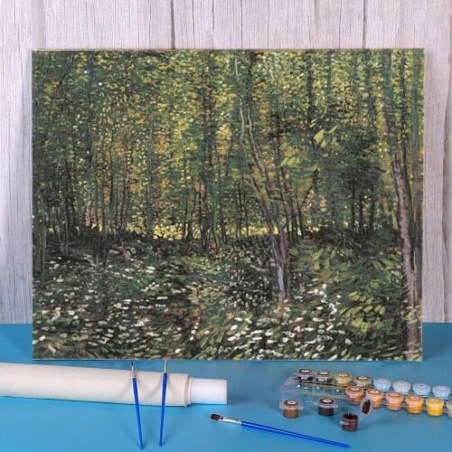 Landscape Van Gogh Painting By Numbers Kit Oil Paints 50*70 Painting On Canvas Decoration For Adults Wholesale For Art