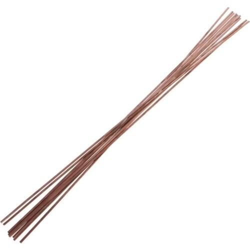 10pcs 1.2X3.2X500mm Flat Silver Electrode Low Temperature Phosphor Copper Welding Rods HL201 Selffluxing Brazing Alloy Soldering