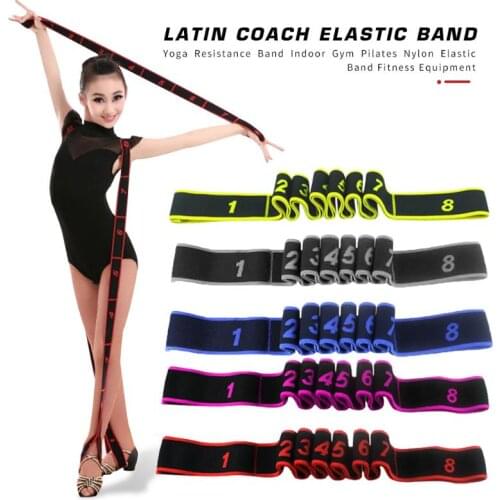 Yoga Belt Professional Gymnastics Supplies Stretch Resistance Band Indoor Gym Elastic Band Fitness Training Equipment Belt