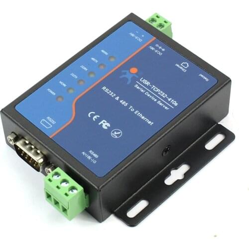 Q18039-20 20PCS USR-TCP232-410S Terminal Power Supply RS232 RS485 to TCP/IP Converter Serial Ethernet Serial Device Server