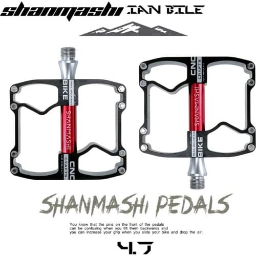 SMS Bicycle Pedal CNC Aluminum Alloy Bearing Pedal Wide Anti-skid Pedal MTB Road Mountain Bike Cycling Pedal Ultralight Parts