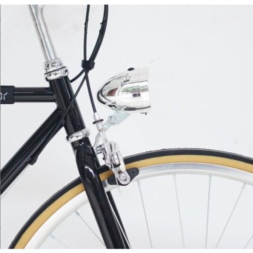 Bike LED Light Retro Bicycle Headlights City Road Bicycle Bicycle decorative Light Black / Silver