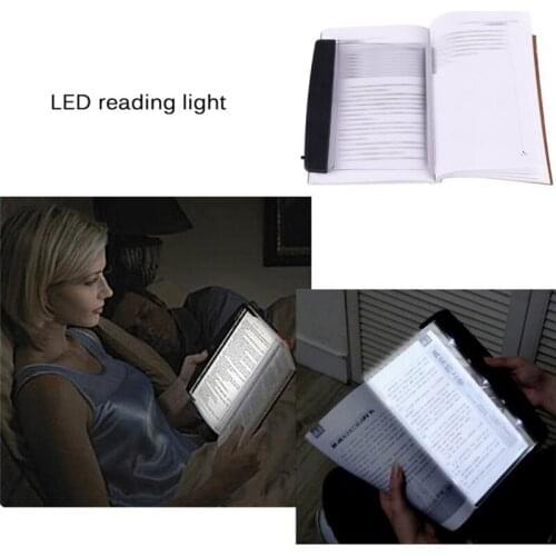 LED Book Light Reading Night Light Creative Flat Plate Eye For Home Bedroom Book Light Portable Travel Dormitory Desk Led Lamp