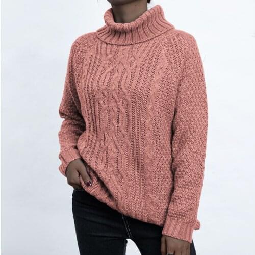 Sweater Elegant Solid Turtleneck Sweater Women Sweaters Autumn Winter New Women Tops Women Thick Warm Pullover Jumpers Knitted