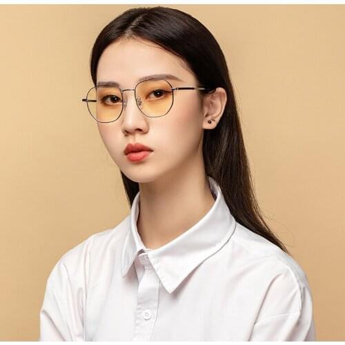 Wide-edge Ultralight Fashion Anti-blue Light Glasses Frame Polygonal Large Frame Pure Titanium Glasses Frame Optical Mirror