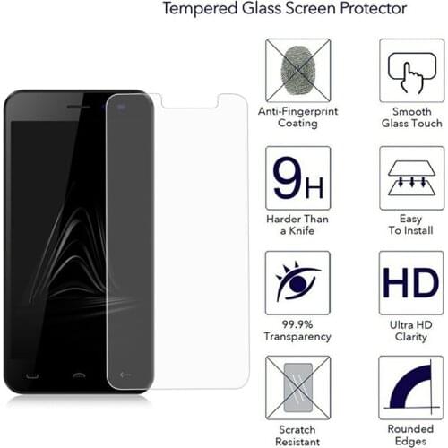 2PCS Tempered Glass for BQ BQS-5070 Magic Screen Protector 9H 2.5D Scratch proof Protective Glass Protector LCD Front Film 5inch
