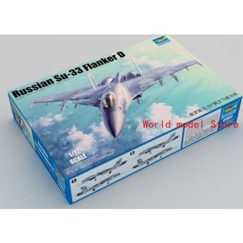 1/72 Trumpeter Flanker D Fighter Bomber Aircraft Russian Su-33MKK 01667 Model