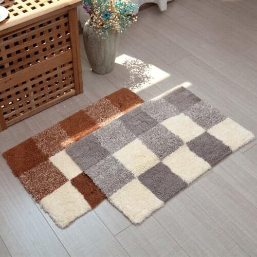 50x80cm/20"x31" Door Floor Mat Cotton Small Carpet Anti-slip Entry Doormats Decoration Water Mud Absorbent