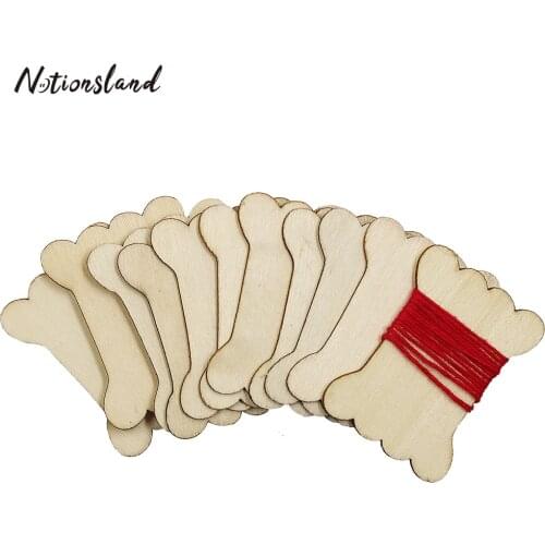10/20/30pcs Natural Wood Thread Bobbins Spool Thread Card Storage Holder for Cross Stitch Embroidery Floss DIY Sewing Tools