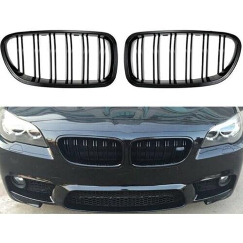 2Pcs Grill Grille Gloss Black Kidney Sport for BMW 5 Series F10 F18 520 523 525 530 modified in the net