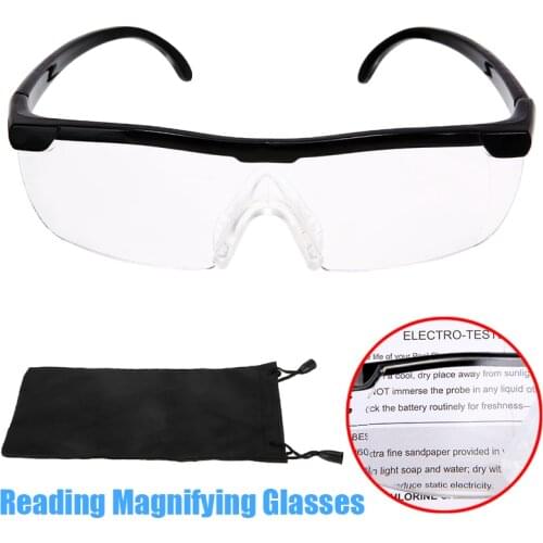 200% Magnification PC Lenses 1.8x Magnifying Glasses Reading Glasses Portable Magnifier Eyewear Parents Gift