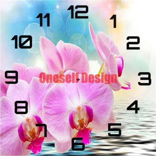 2021 5d diamond embroidery sale clock flower diamond painting clock rhinestone pictures diy frame Christmas gifts diamond mosaic