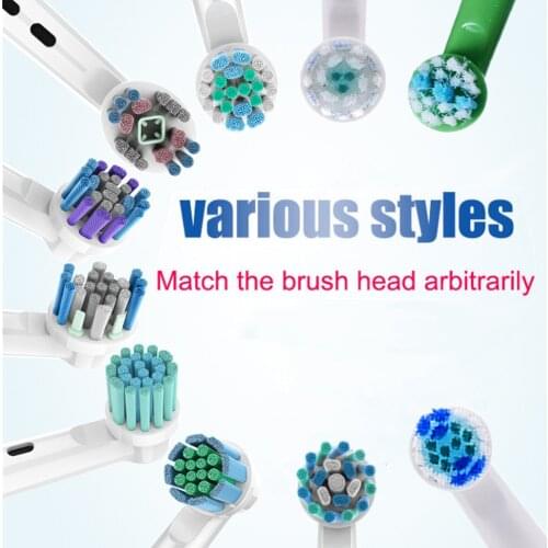 3D Whitening Electric Toothbrush Replacement Brush Heads Refill For Braun Oral B Toothbrush Heads Wholesale 8Pcs Toothbrush Head