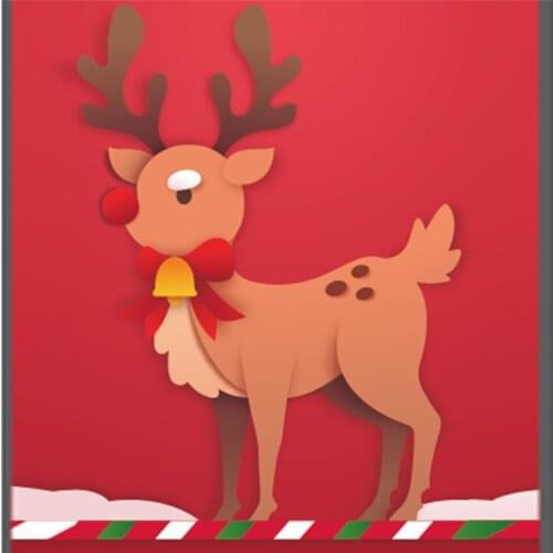 8.6*9CM Cutting Dies Bow Fawn Metal Crafts Paper Die-Cutting /DIY Embossing Easter New Year